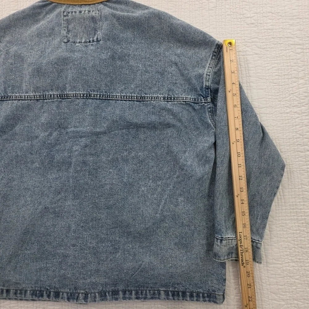 Ashley Vintage Charm Chore Jacket Mens L Large Denim NEW Deep Pockets NWT‎ Barn